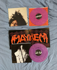 Etched Violet Translucent Opaque Violet Lady Gaga Mayhem Vinyl LP 12″
