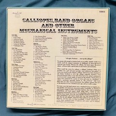 Vintage Calliopes Band Organs & Other Instruments . . 5 LP Box Set . . 1973