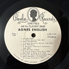 2 COPIES (1 SEALED) JOHN FRED & HIS PLAYBOY BAND AGNES ENGLISH HYPE STICKERS