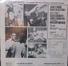 John Barry GOLDFINGER Orginal Motion Soundtrack LP Album -UAL 4117