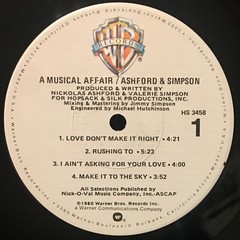 Ashford & Simpson, A Musical Affair, (LP, Album, Los), NM or M-, 4257261126