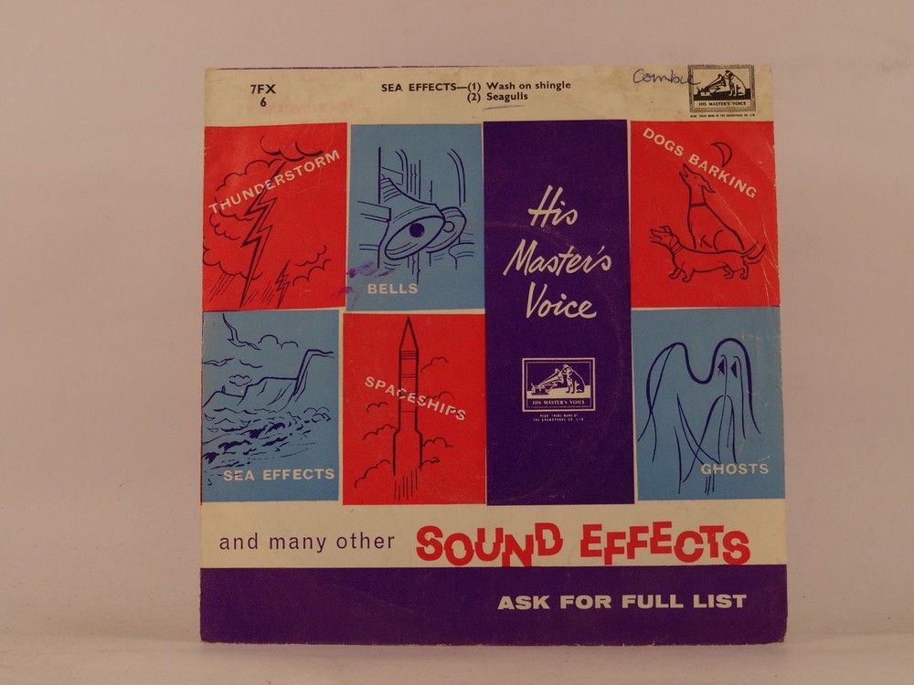 VARIOUS ARTISTS SEA EFFECTS (WASH ON SHINGLE/SEAGULLS) (95) 2 Track 7″ Single in