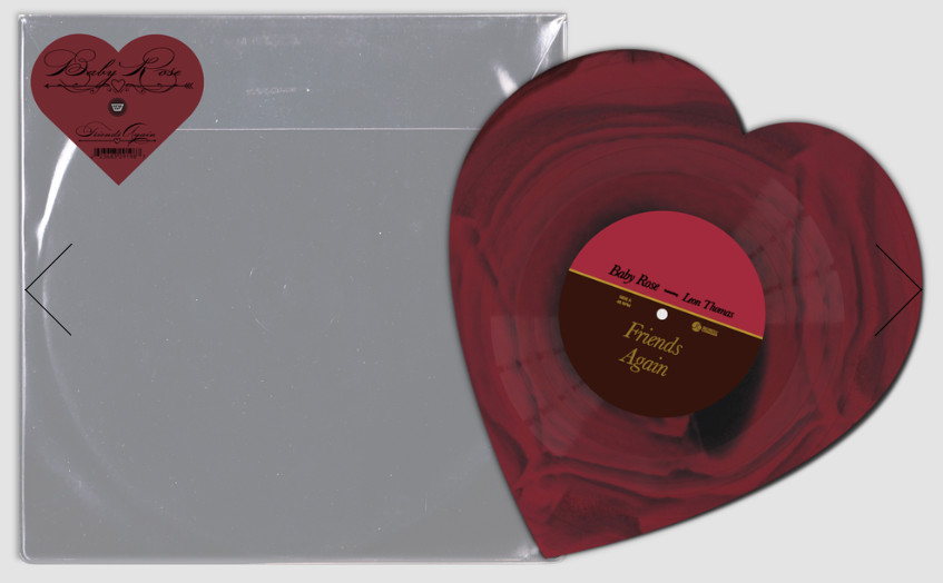 VV Rose Heart Shaped Vinyl / Friends Again (Ft. Leon Thomas) / Go / Baby Rose