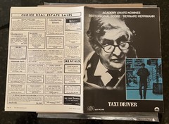 TAXI DRIVER • BERNARD HERRMANN • HOLLYWOOD REPORTER ADD 1977 + VINYL LP REC 1976