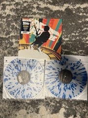 Back to The Future Soundtrack Electric Blue Splatter 2 LP Vinyl Limited Edition