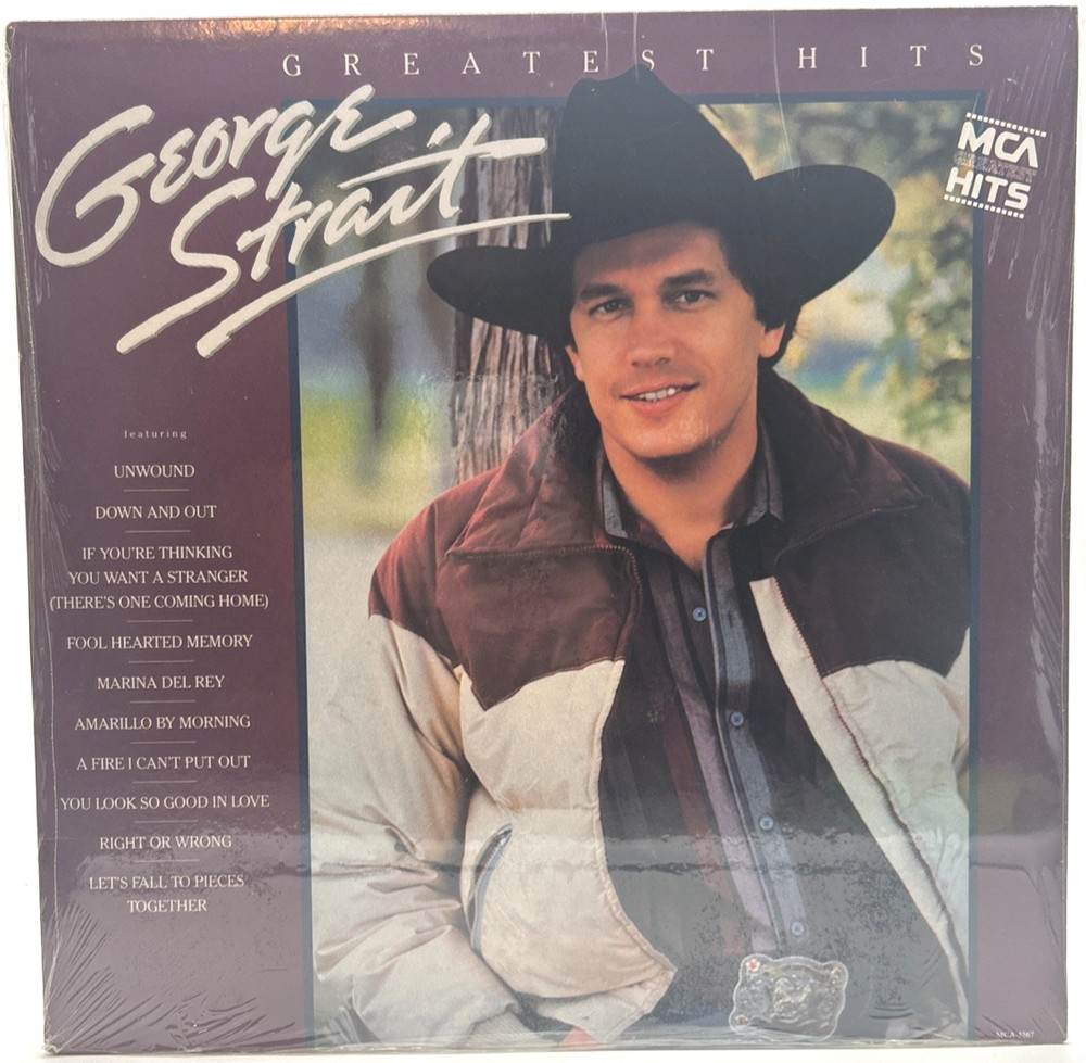 New / Sealed GEORGE STRAIT “Greatest Hits” LP 1985 MCA Records‎– MCA-5567