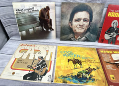 20 VTG COUNTRY LP VINYL RECORDS ALBUMS – HANK WILLIAMS JOHNNY CASH STATLER BROS