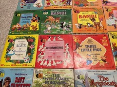 Lot of 20 Vintage SEE HEAR READ Walt Disney’s Books & Records 33 1/3 RPM