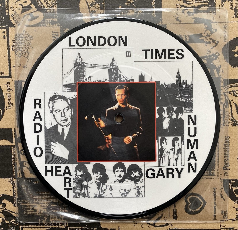 Gary Numan & Radio Heart – London Times – 7″ Picture Disc – Unplayed EX