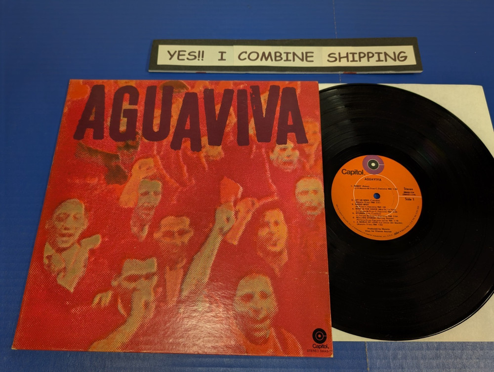 Aguaviva – 12 Who Sing Of Revolution -1971 Rock LP Gatefold Cover VG+ VINYL