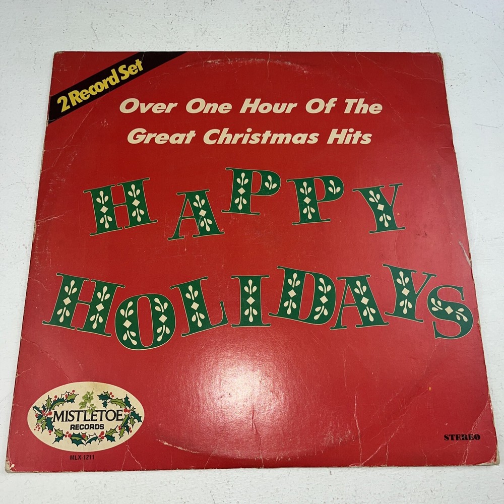 Happy Holidays 2 Album Set. Mistletoe Records. MLX-1211. Classic Christmas Music