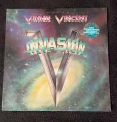 Vinnie Vincent Invasion All Systems Go Lp Vinyl 1988 1st press PROMO Clean Vinyl