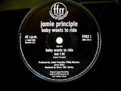 JAMIE PRINCIPLE “Baby Wants To Ride” 45 RPM 12″ Vinyl 1988 UK FFRR Records N/M