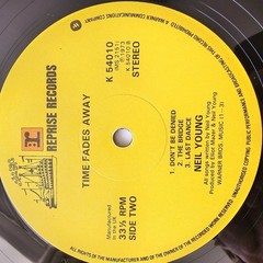 Neil Young Time Fades Away LP Early UK Pressing Reprise K54010 Strawberry VG+