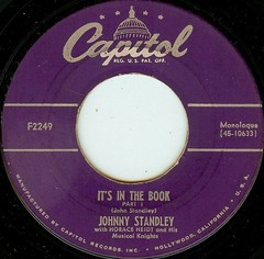 Johnny Standley With Horace Heidt And His Musical Knights – It’s In The Book (7″