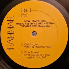 Carl Ruggles, Wolfgang Amadeus Mozart, Georg Philipp Telemann, Antonio Vivaldi,