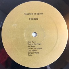 Feederz Teachers in Space Lp 1986 original with insert AZ punk rock