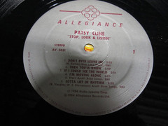 Patsy Cline ORIG US LP Stop look & listen NM ’84 Allegiance Country / Shrink