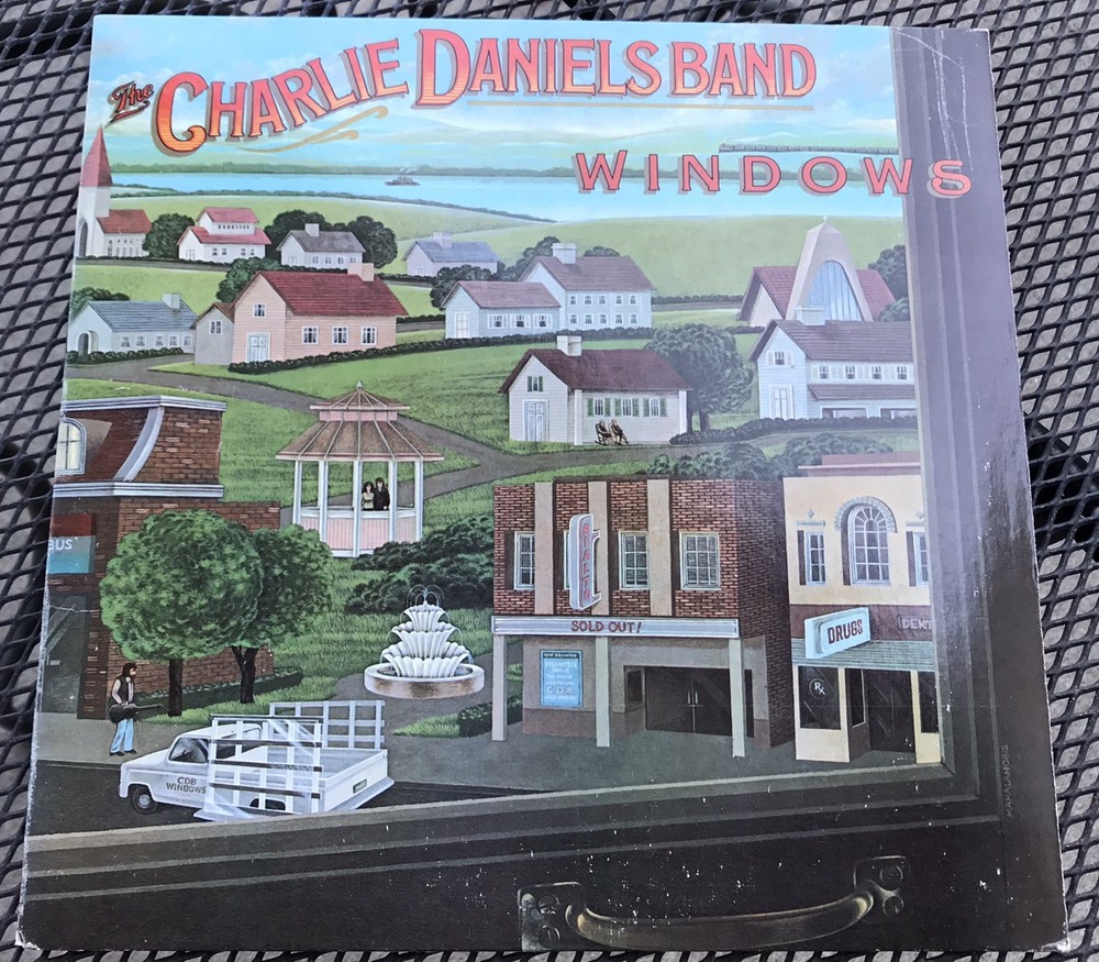 The Charlie Daniels Band Windows LP 1982 [Epic FE 37694] VG +