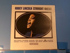Used vintage LP ABBEY LINCOLN: Straight Ahead. Italian RE in NM/VG+ condition