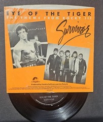 Survivor 1982 ”EYE OF THE TIGER” 45 & SLEEVE VG++