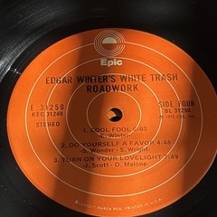 Edgar Winter White Trash Roadwork Excellent LP Vinyl Album