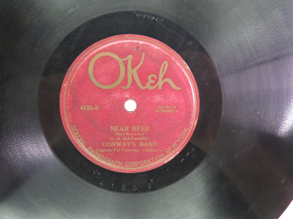 Conways Band – OKEH 4135 – Near Beer & Auto Riders Frolic – 78 RPM