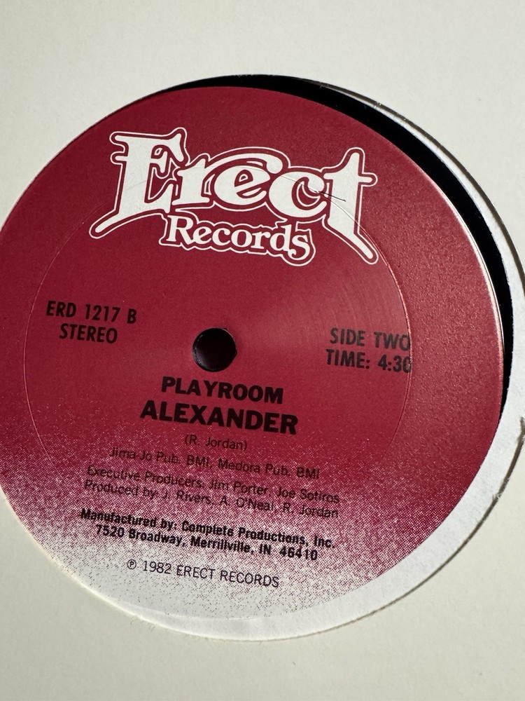 *VERY RARE* Alexander O’Neal ~ PLAYROOM & DO YOU DARE? ON ERECT RECORDS 1982