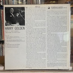 [RADIO/SPOKEN WORD]~EXC LP~HARRY GOLDEN~Self Titled~(author)~[1962~VANGUARD]~