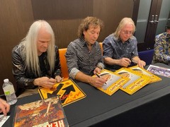 Signed Head East Flat As A Pancake Vinyl LP Hard/Classic Rock & Guitar Pick