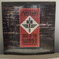 Manowar Sign Of The Hammer LP Venezuela Rodven 1984 Heavy Metal NM/NM Rare