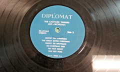 Frosty The Snowman Vinyl, LP Caroleer Singers Diplomat Records ‎SX-1714 w Sleeve