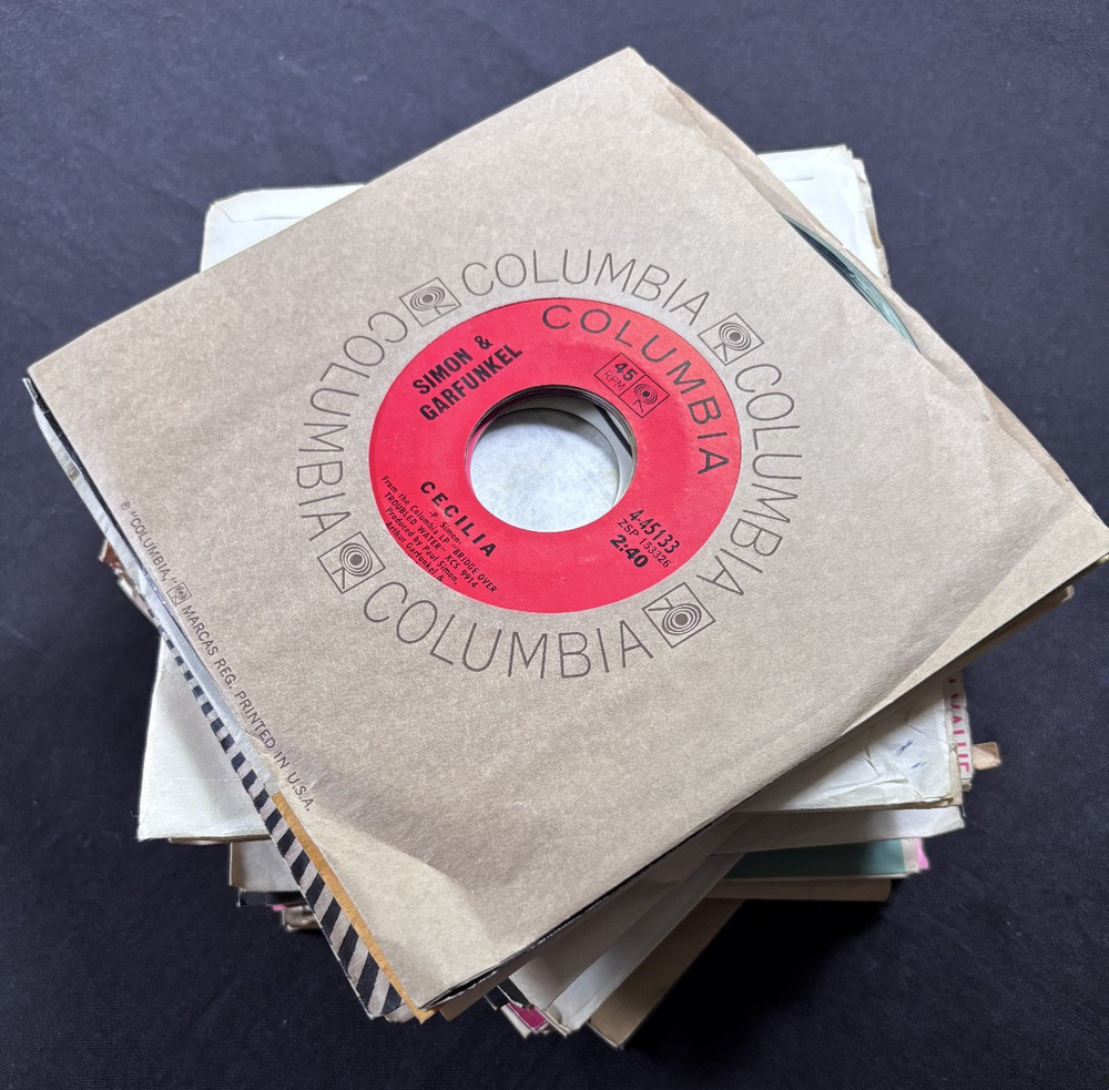 Lot of (50): Mid/Late 1960s Pop Folk Psych Rock 45 rpm (Some Promos) (VG+ to NM)