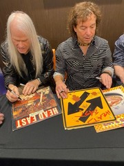 Signed Head East Flat As A Pancake Vinyl LP Hard/Classic Rock & Guitar Pick