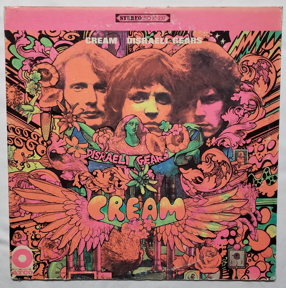 CREAM Vinyl LP “Disraeli Gears” ATCO Records SD 33-232 First US Pressing 1967