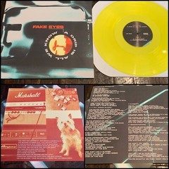 FAKE EYES A Drip Is All We Know 12″ Yellow Vinyl-Glare Leaving Time Milly Dosser