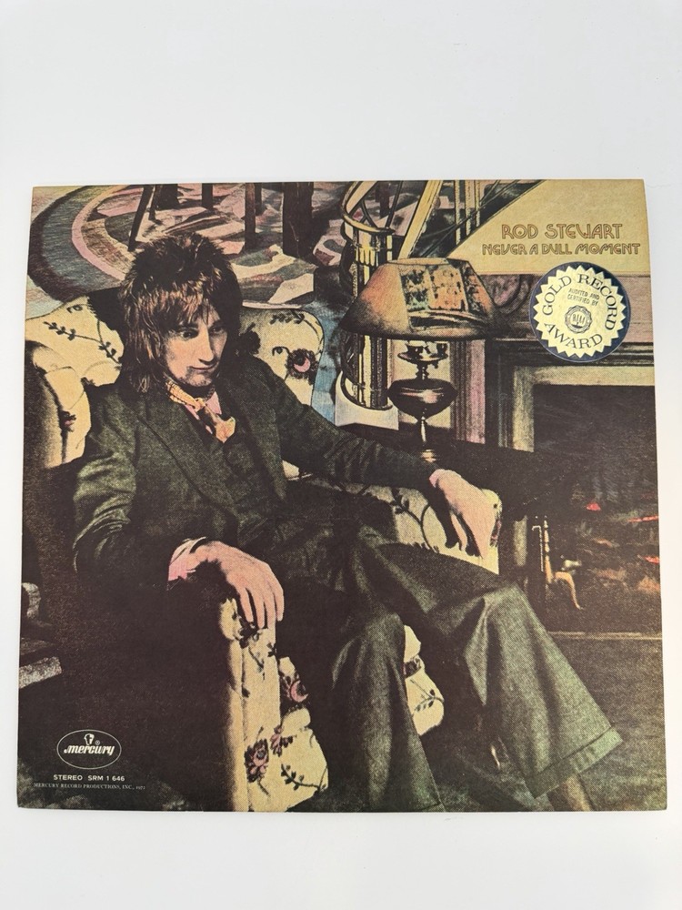 Rod Stewart Never a Dull Moment 1972 Vinyl LP Record Mercury SRM-1-646 tri-fold