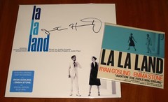 LA LA LAND OST JUSTIN HURWITZ *RARE* SIGNED LP BLUE VINYL & 7″ SINGLE PROMO !!