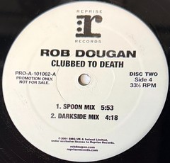 ROB DOUGAN “Clubbed to Death” RARE DOUBLE 12″ PROMO VINYL NM/MINT  ©2003