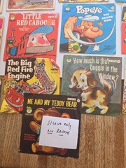 MIXED LOT of 12 Children’s 45rpm Vintage RECORDs SHOW N TELL & PETER PAN see PIC