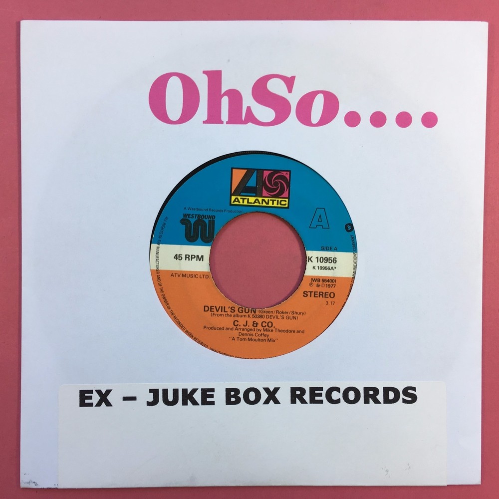 C.J. & Co ‎– Devil’s Gun / Free To Be Me- JUKEBOX READY – Atlantic K10956 VG+