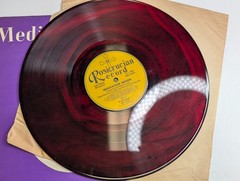 AMORC Rosicrucian Meditation Moods Rosa Rio Red Marbled Swirl Vinyl LP Record 33