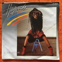 POSTER SLEEVE- Haywoode- A Time Like This (2 versions) CBS Records 7” 1983