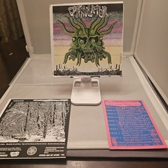 GONKULATOR FINAL EXIT SPLIT 7″ RARE BLUE VINYL BLACK METAL NOISE GRINDCORE