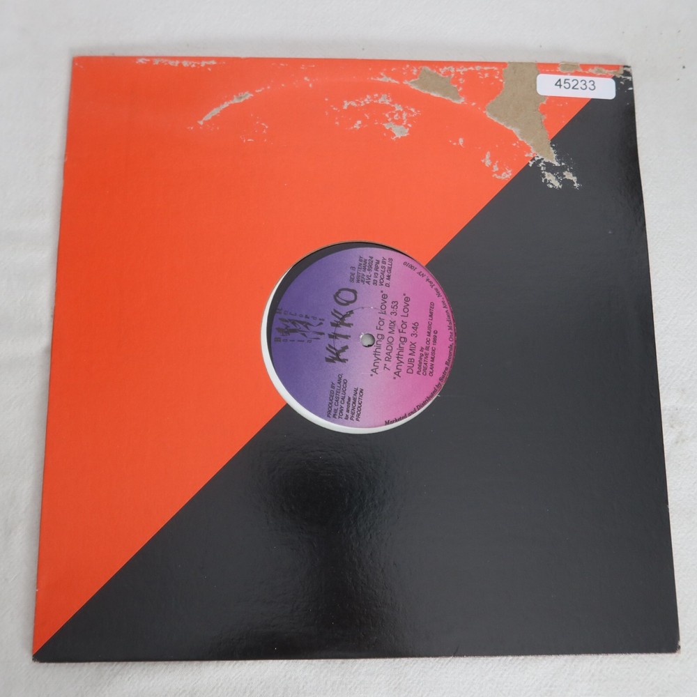 Kiko Anything For Love SINGLE Vinyl Record Album