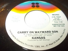 Kansas-Carry On Wayward Son PROMO – Stereo/Mono 45 RPM 1976 Excellent Kirshner
