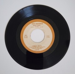 Vintage 45 RPM Vinyl Record Conway Twitty – Happy Birthday Darlin’ -Heavy Tears