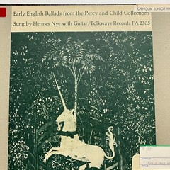 Hermes Nye Early English Ballads From Percy & Child LP Vinyl Folk Folkways
