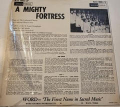 Lutheran Hour Choir A Mighty Fortress Word WST 9003 Folk, Gospel VG++
