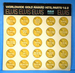 ELVIS PRESLEY WORLDWIDE GOLD AWARD HITS PARTS 1 & 2 2X LP GREAT COND! VG+/VG+!!B